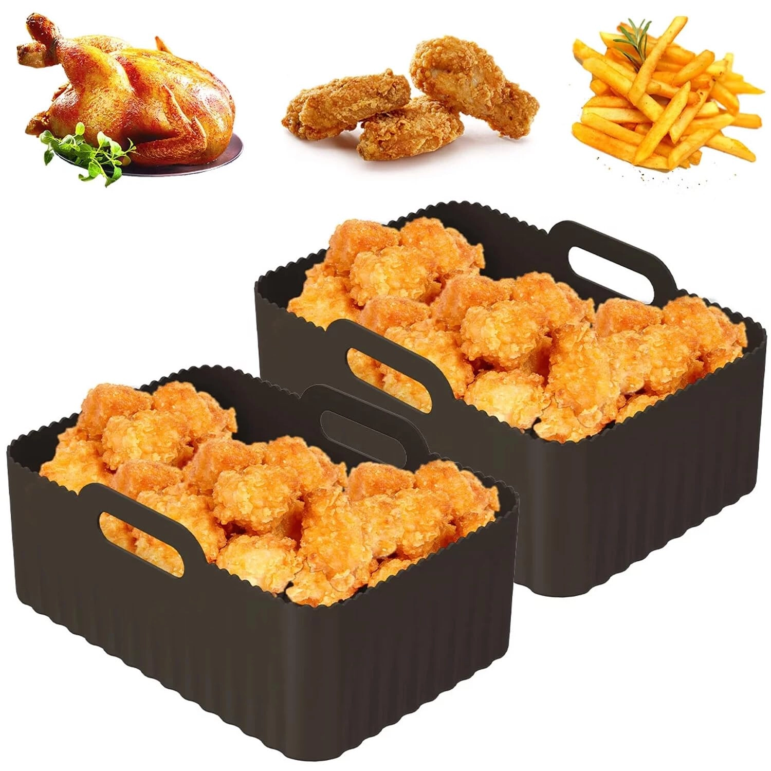 Joleritc Air Fryer Silicone Liner - 2PCS