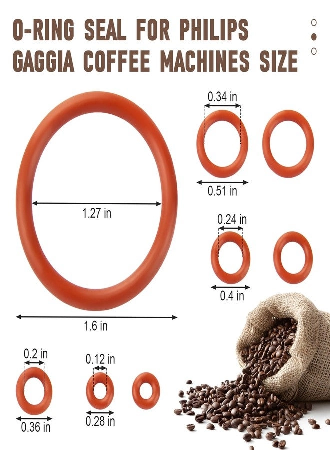 Seal O-Ring Kit - Fit for Saeco Philips Gaggia Coffee Machines 8 PCS