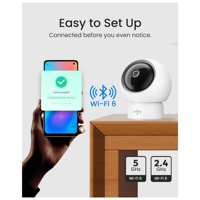 P310 - 2.5K 360° Pan/Tilt AI Crying Motion Detection