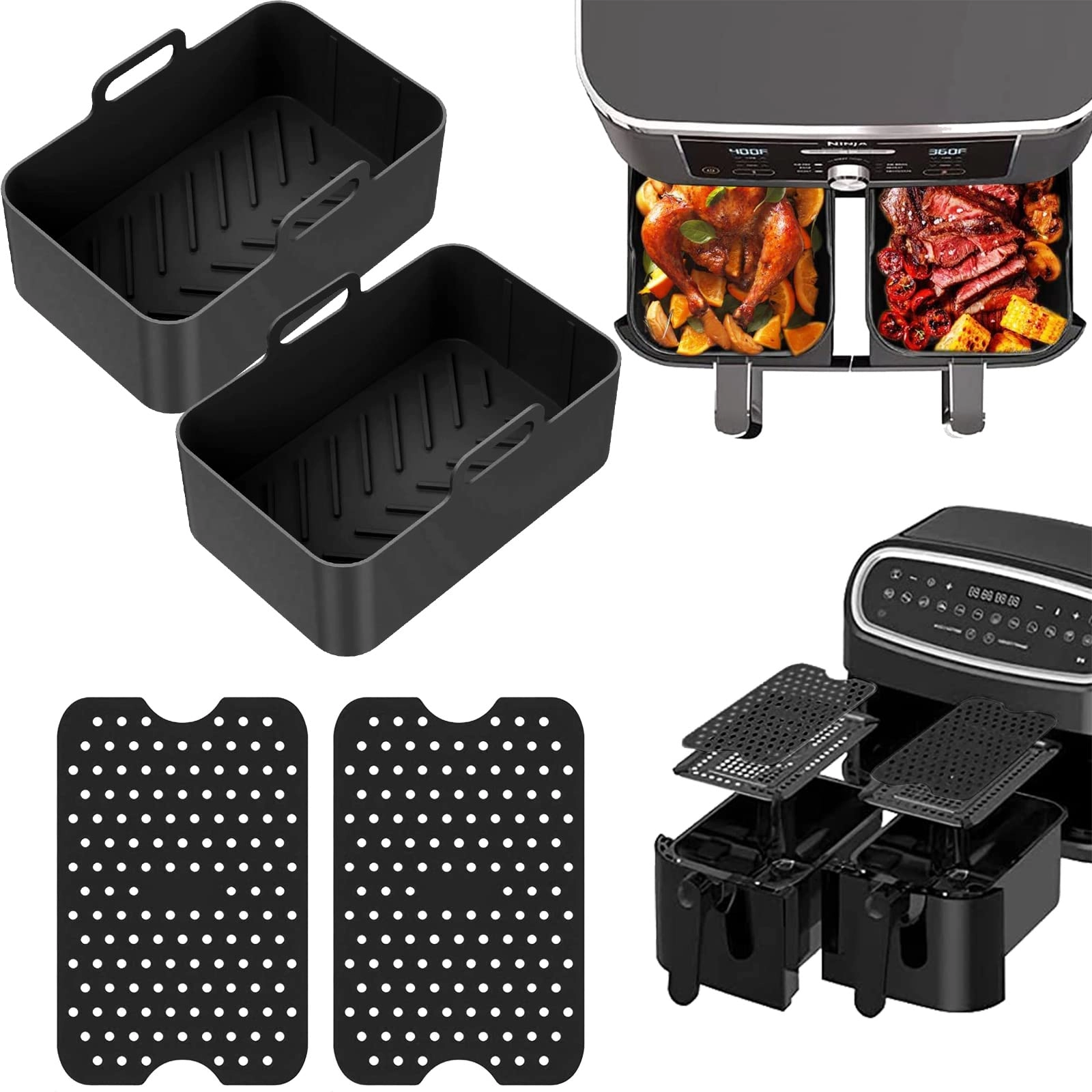 xinrongda Silicone Pot + Silicone Liner - 2 PCS