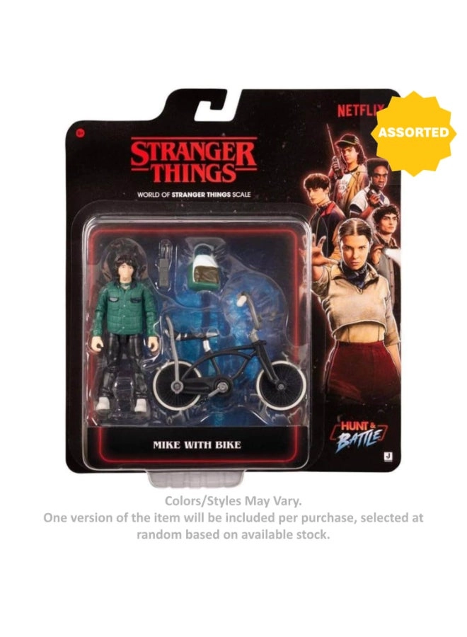 Jazwares Mike - Stranger Things - Hunt & Battle Figure & Bike Set (7.5 cm)