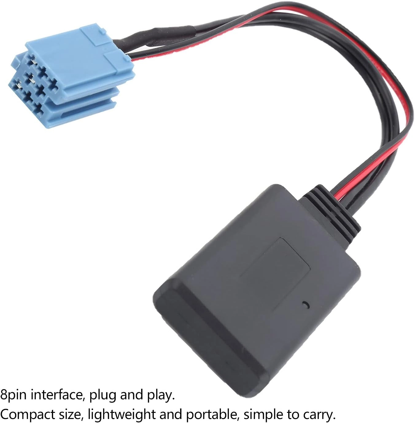 Bluetooth AUX IN Cable Audio Adapter - 12V 8Pin ABS