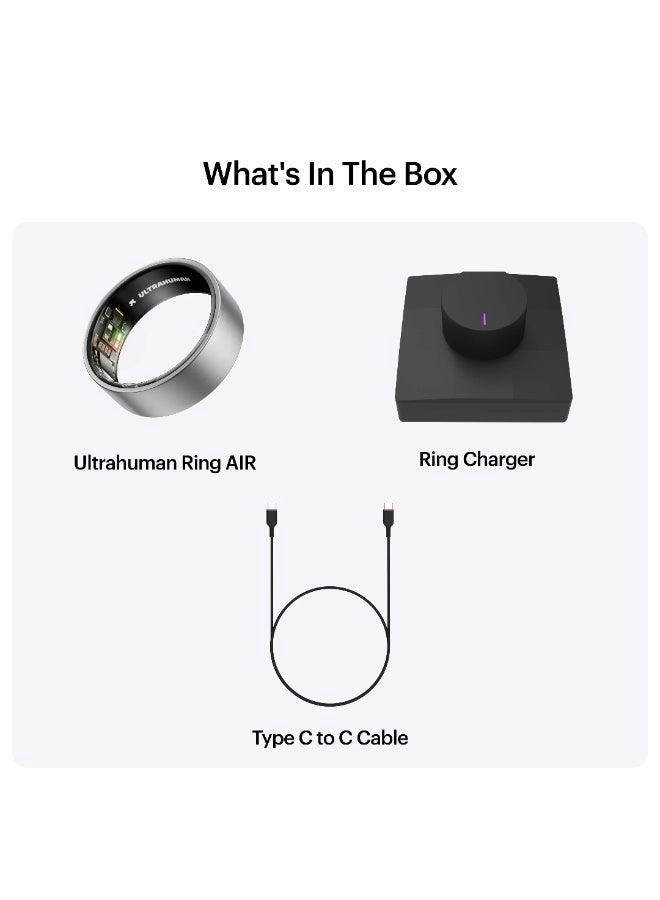 Ring AIR - Size 12 Space Silver