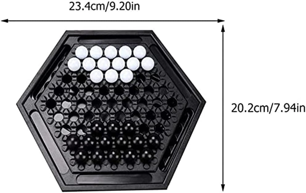 Abalone Marble Strategy Game - Premium Wooden Board Game Set