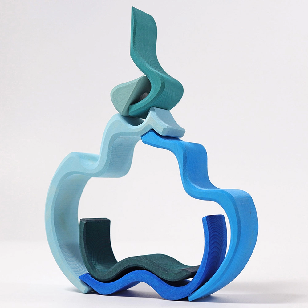 Water Waves Stacking Toy - Suitable for 1 year and above 6 pieces
