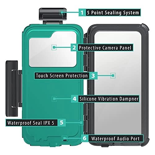 Dual Action Camera Motorcycle Mount - Handlebar + Case - iPhone 12 Pro Max Waterproof