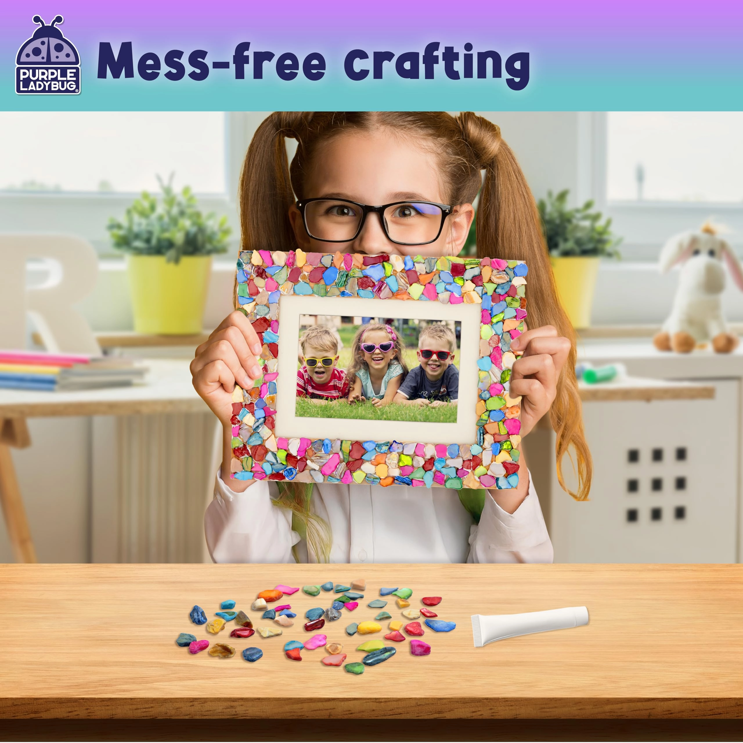 Decorate Your Own Mosaic Photo Frame - Colorful, Mosaic Shell 1