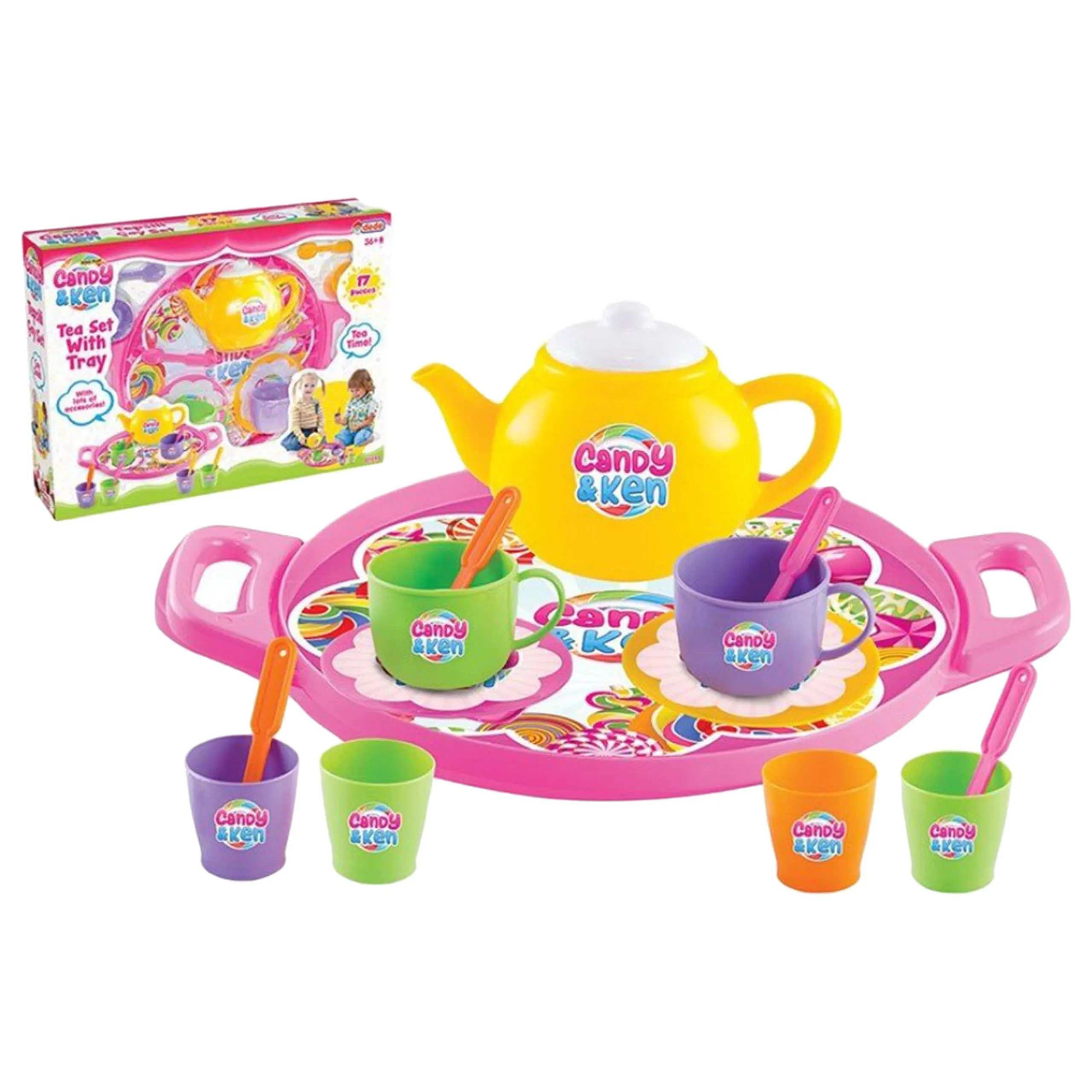 dede Toy Tea Set - 17 pcs (BGTL-DD1593)