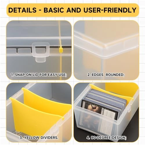 Trading Card Storage Box - 2400+ Unsleeved Cards