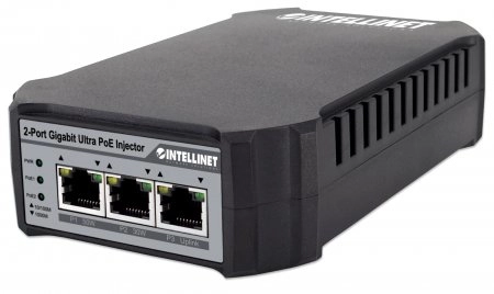 Intellinet 2-Port Gigabit High-Power PoE+ Extender Repeater - 2 25W 52–55 V IEEE 802.3at/af 10/100/1000 Mbps