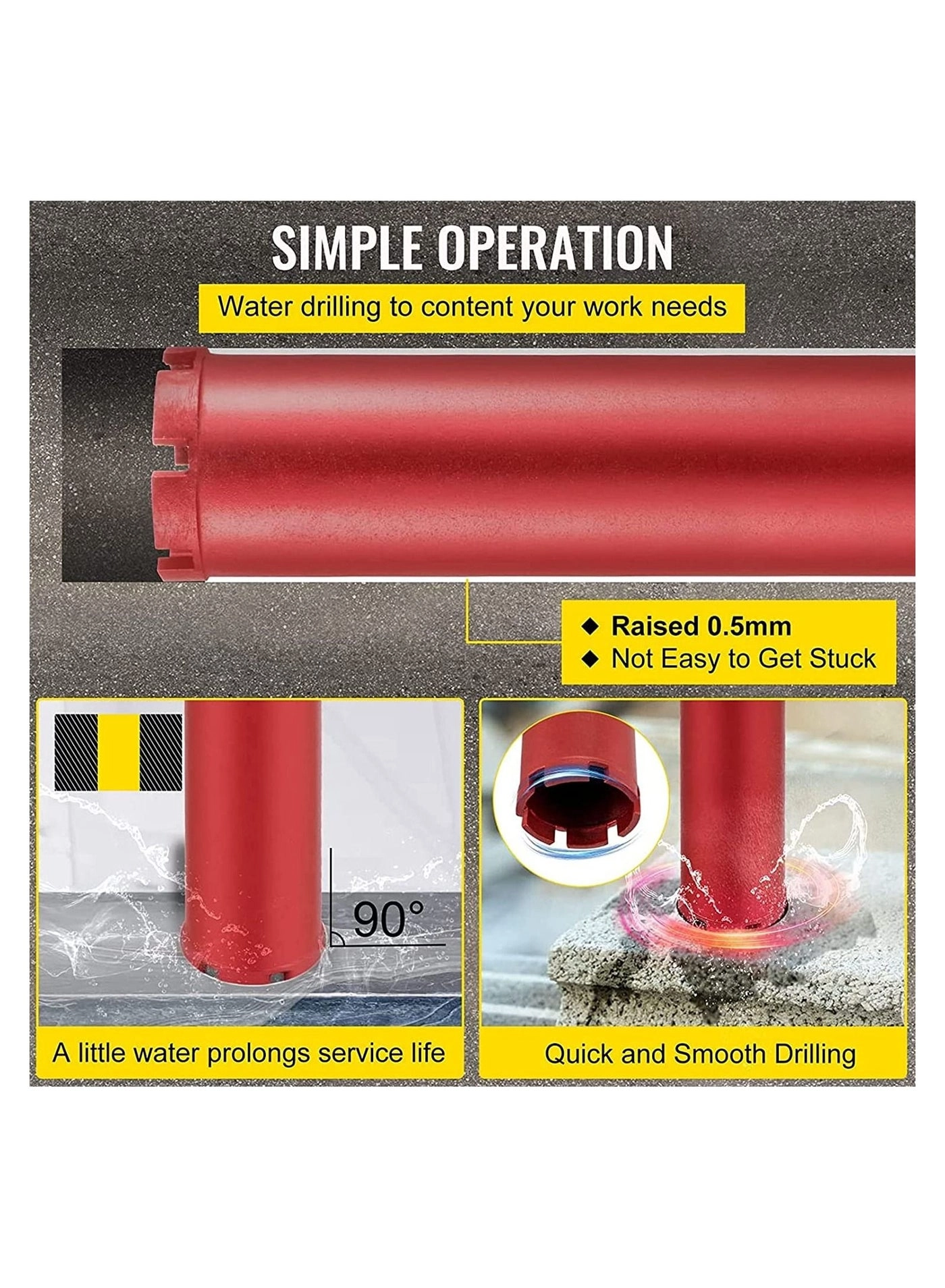Core Drill Bit - Alloy Steel, Diamond 1 piece(s) 50mm