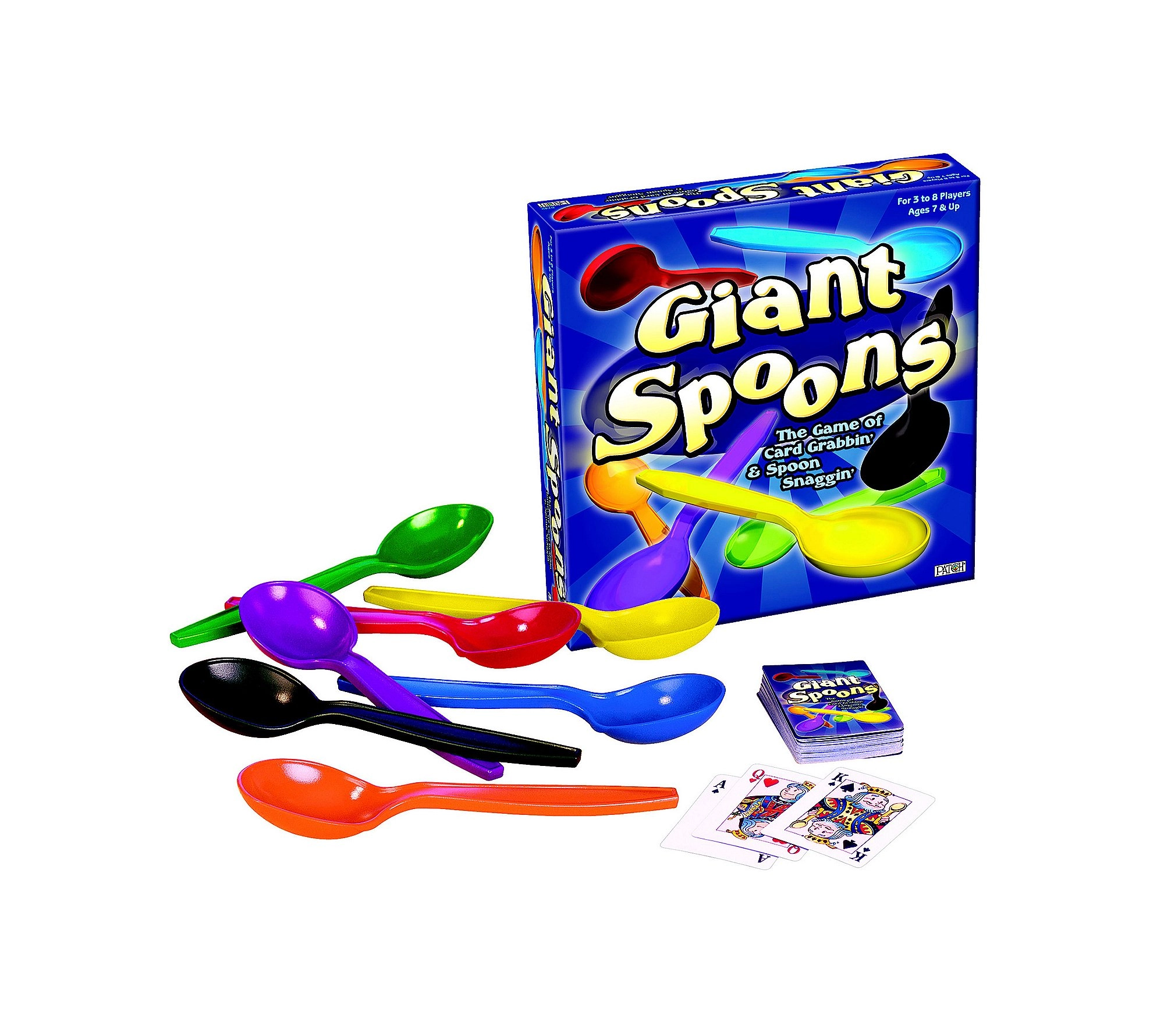 Playmonster Giant Spoons Game - English Spanish French 8 pieces