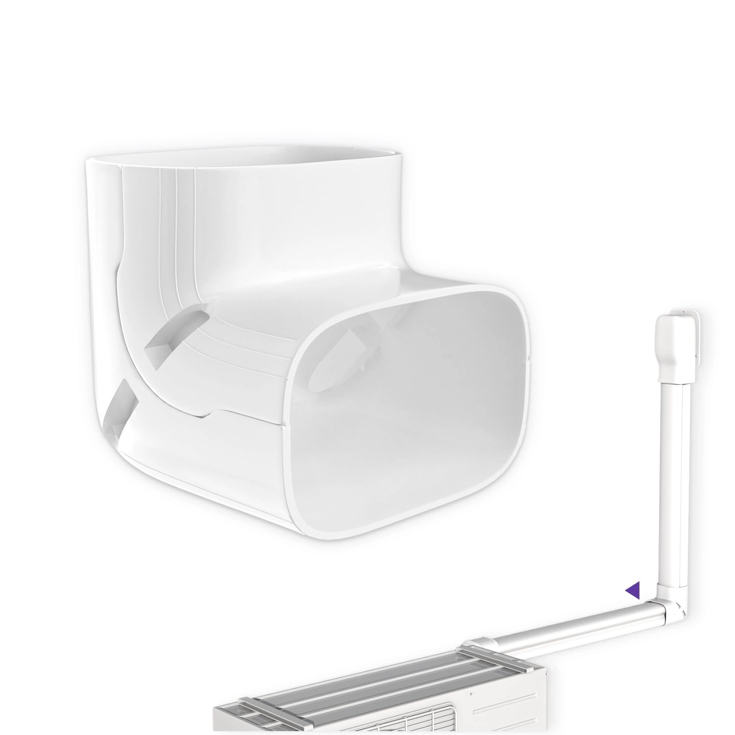 Cestluck 90° Elbow Upright Bend - Decorative PVC Line Set Cover