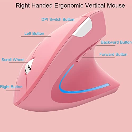 Vertical Ergonomic Mouse - Wireless