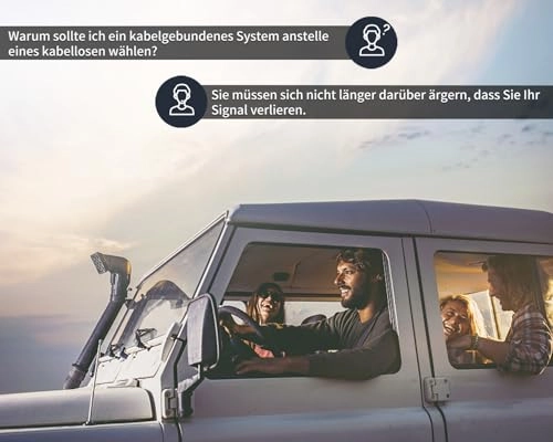 Reversing Monitor - 7" 1080P + Rear View Camera - IP69 Waterproof CCD