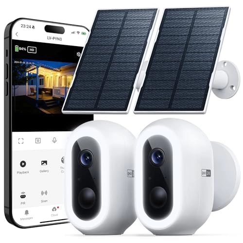 Laview Solar Security Camera 2K Pack