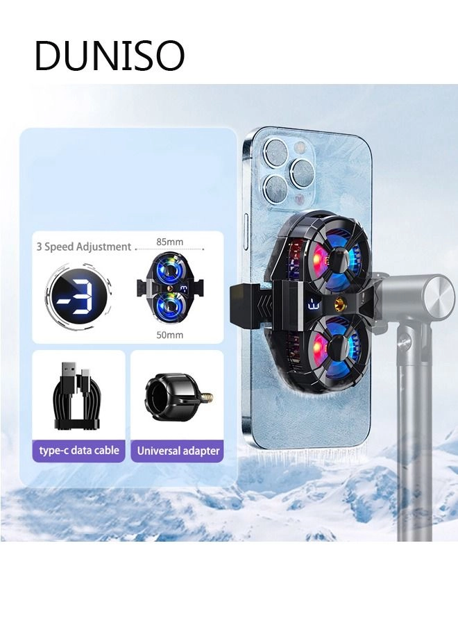 Phone Cooler - Dual Semiconductor Cooling Chip Digital Display