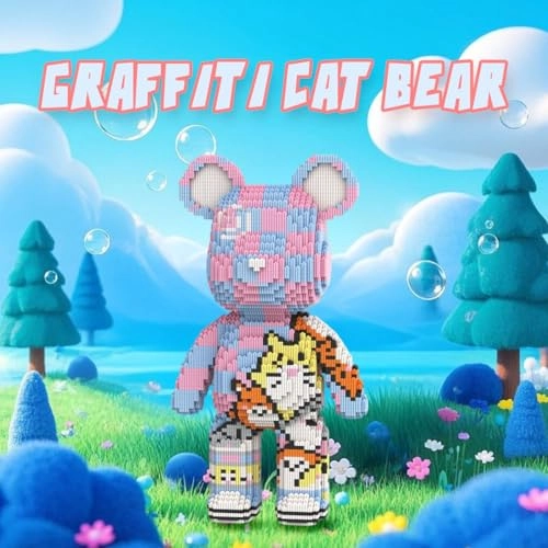 Animal Graffiti Cat Bear - 7220pcs