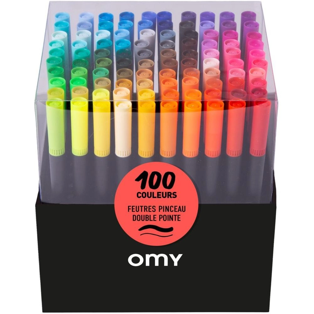 OMY Box Of Markers - ultra-thin brush