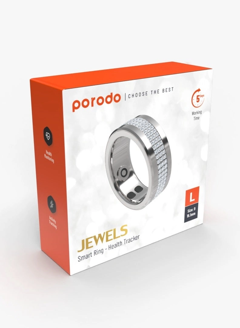 Jewels Smart Ring - L 19.1mm Silver 5 Days