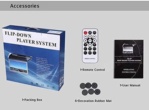 Flip Down Unit - 13.3 Inches