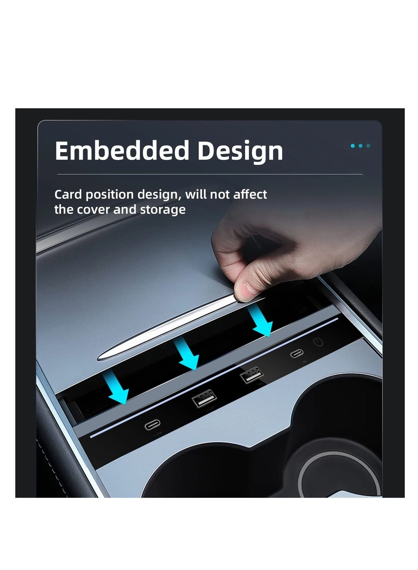 4-in-1 USB LED Hub Docking Station - type-A type-C Model 3/Y