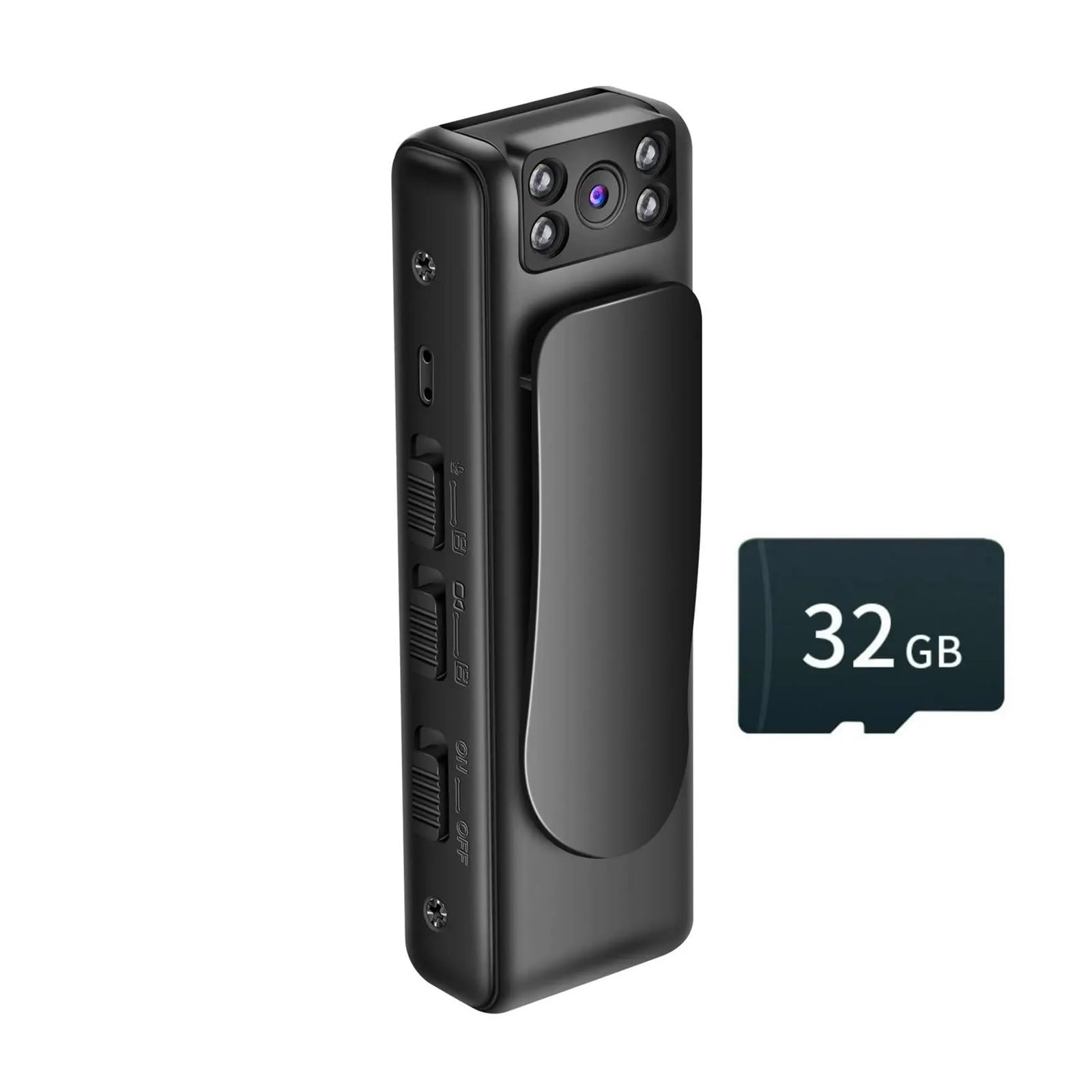 SHAKLZOP M6 Thumb Camera - 32GB 1080P 32FPS