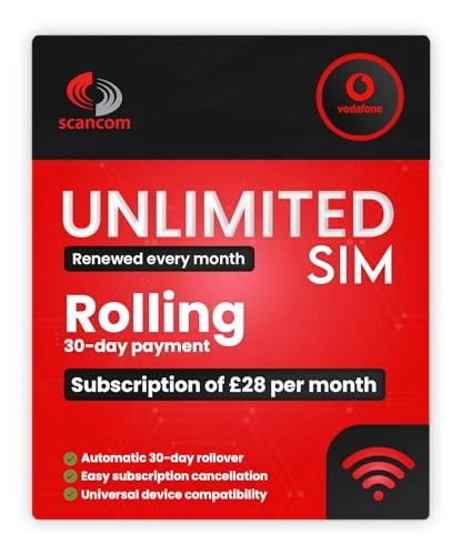 RUTX50 - 5G Dual Network + Vodafone Rolling 30-Day UK Data Plan