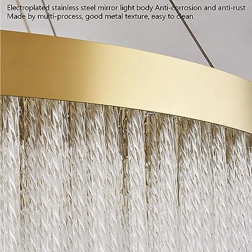 Crystal Chandelier - Golden tricolor light 100*38*30cm