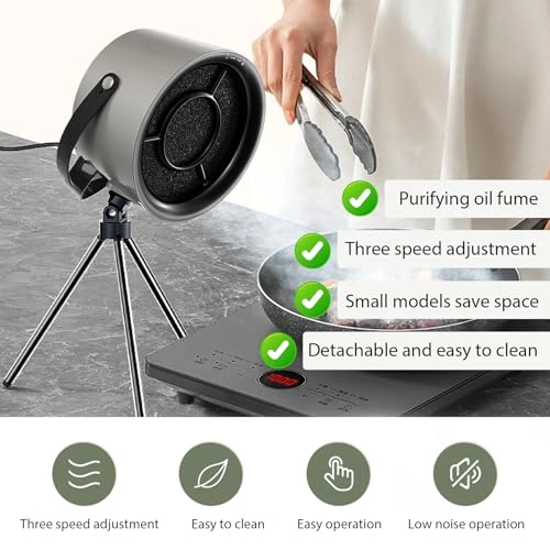 Mini Cooker Hood - 3 Speeds USB Powered