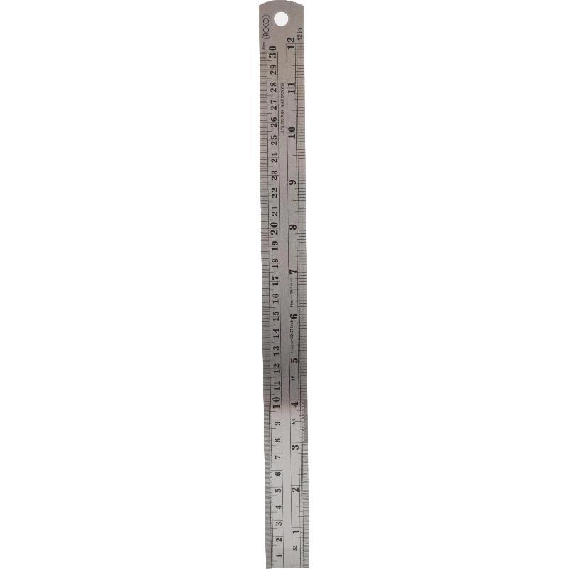 Ruler - 12" (30 cm) Stainless Steel