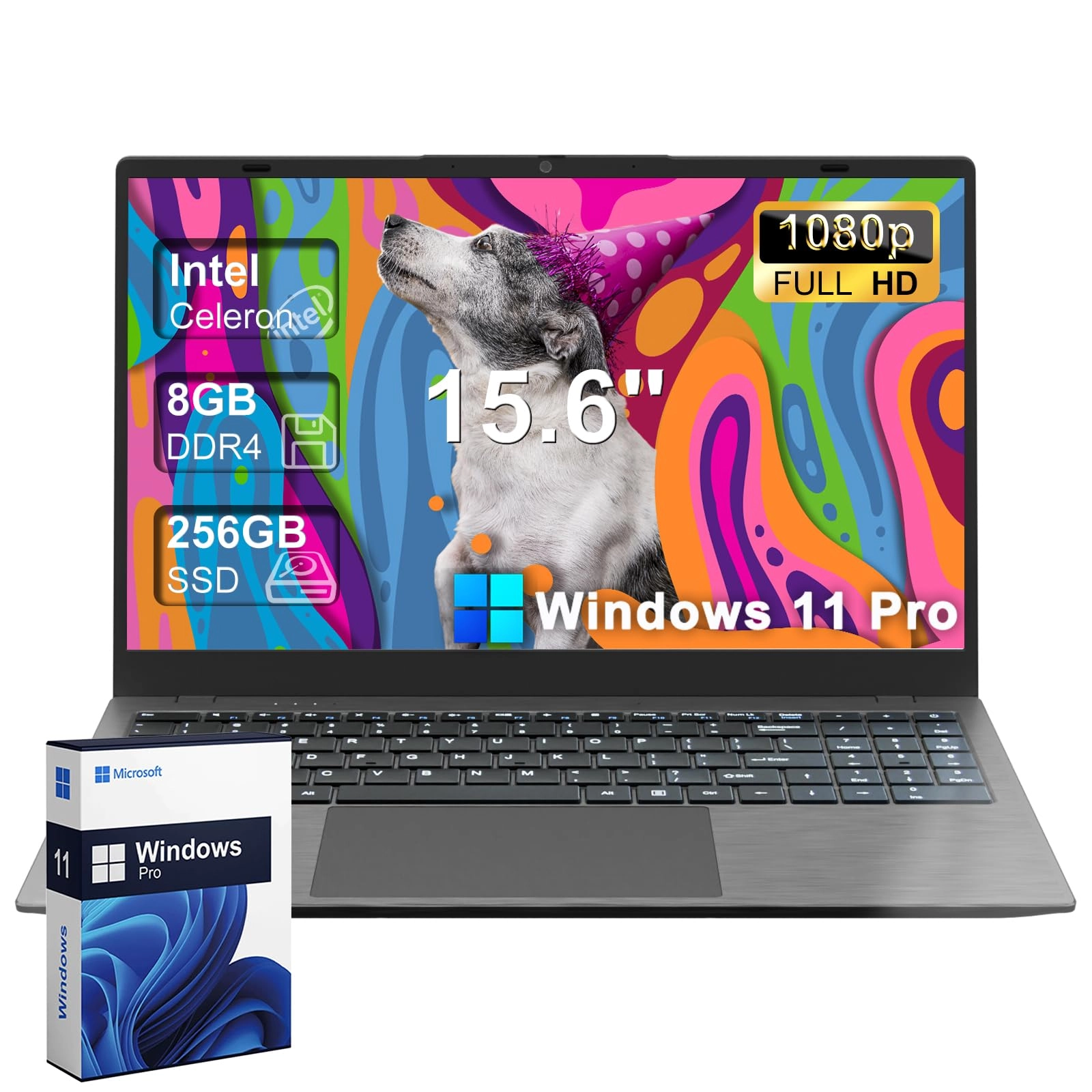 Gina Joyfurno 15 Laptop - 15.6'' 256GB 8GB 256GB Celeron N