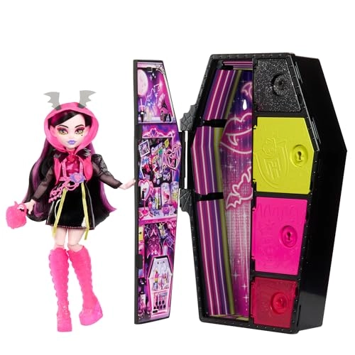Monster High Draculaura Doll - Skulltimate Secrets Neon Frights 19+ Surprises