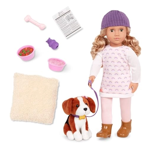 Ember & Elsie Doll - 18-inch 6-inch Beagle plush