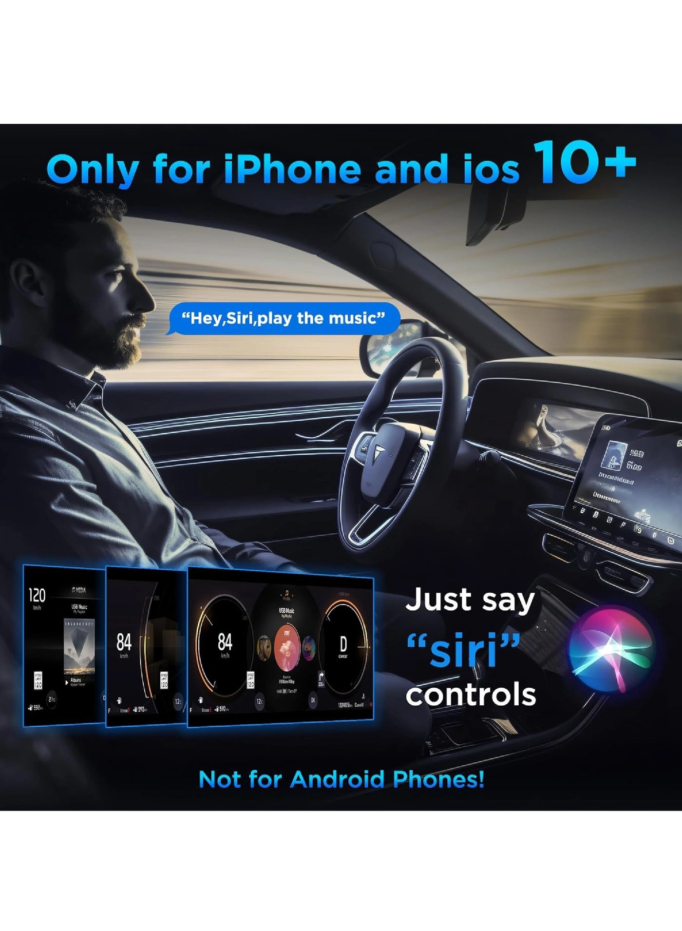 Wireless Carplay Adapter - Wireless iPhone 10 or later