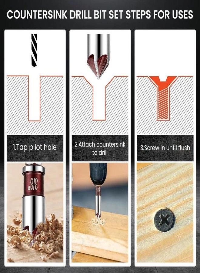Countersink - Carbide Tipped 5Pcs