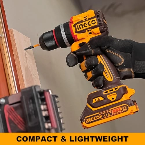 Impact Drill - 20V 55Nm 47-Piece Accessory Set