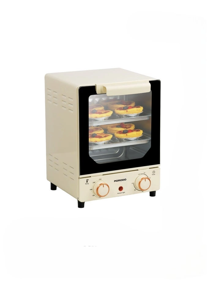 Porodo TEMP GLASS MINI OVEN - MULTI-FUNCTIONAL BAKE & GRILL & TOAST