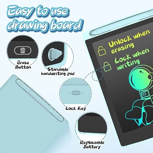 LCD Writing Tablet - 12 Stylus Pen Pack