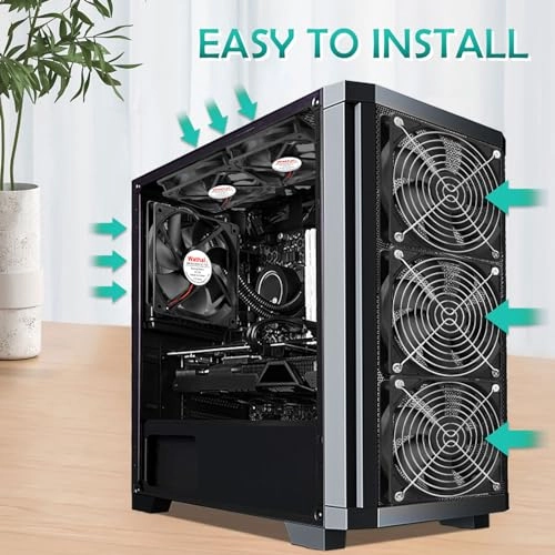 Computer Case Cooling Fan - 2 Pack 120mm x 25mm