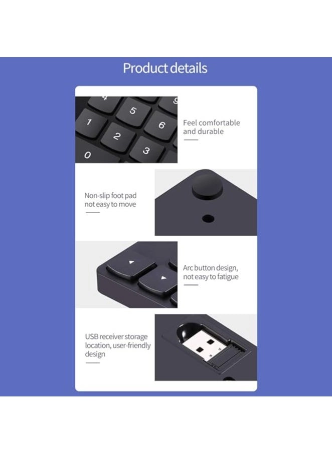 Numeric Keyboard - 2.4G 35 Keys 250mAh