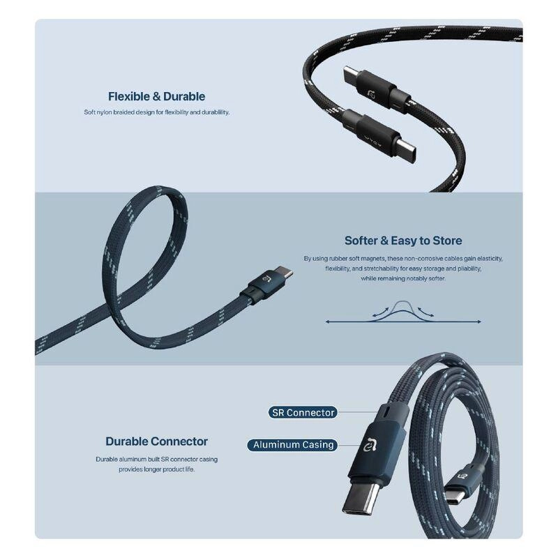 Casa MF100 Cable 60W USB-C to USB-C 1m Braided