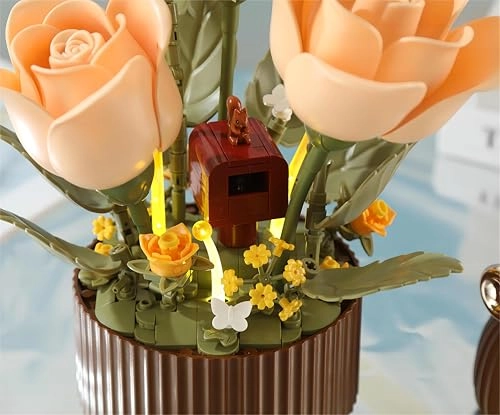 Electric Bouquet Building Kit - Building toy sets 255 pcs Anime, Architecture, Floral, Music