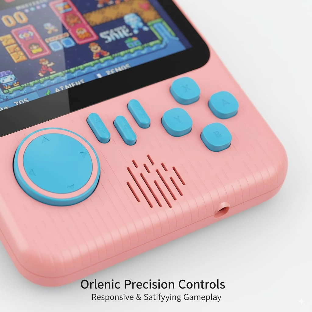 Handheld Game Console - 666 Retro Games 3.5 Inch LCD Screen