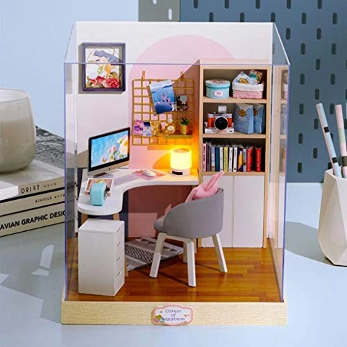 DIY Miniature Dollhouse Kit - Wooden 2.6x2.6x4.5cm