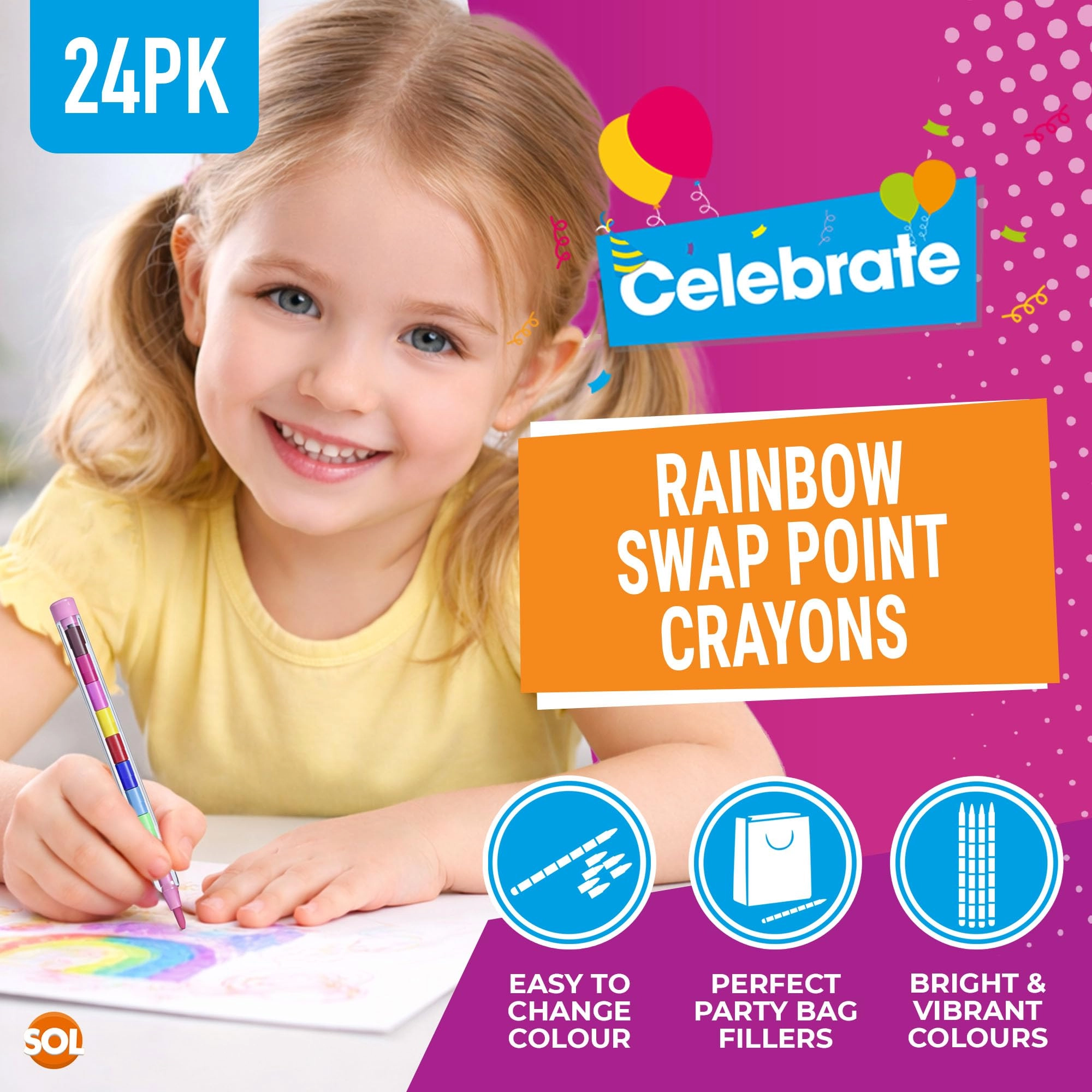 Swap Point Crayon - 24pk