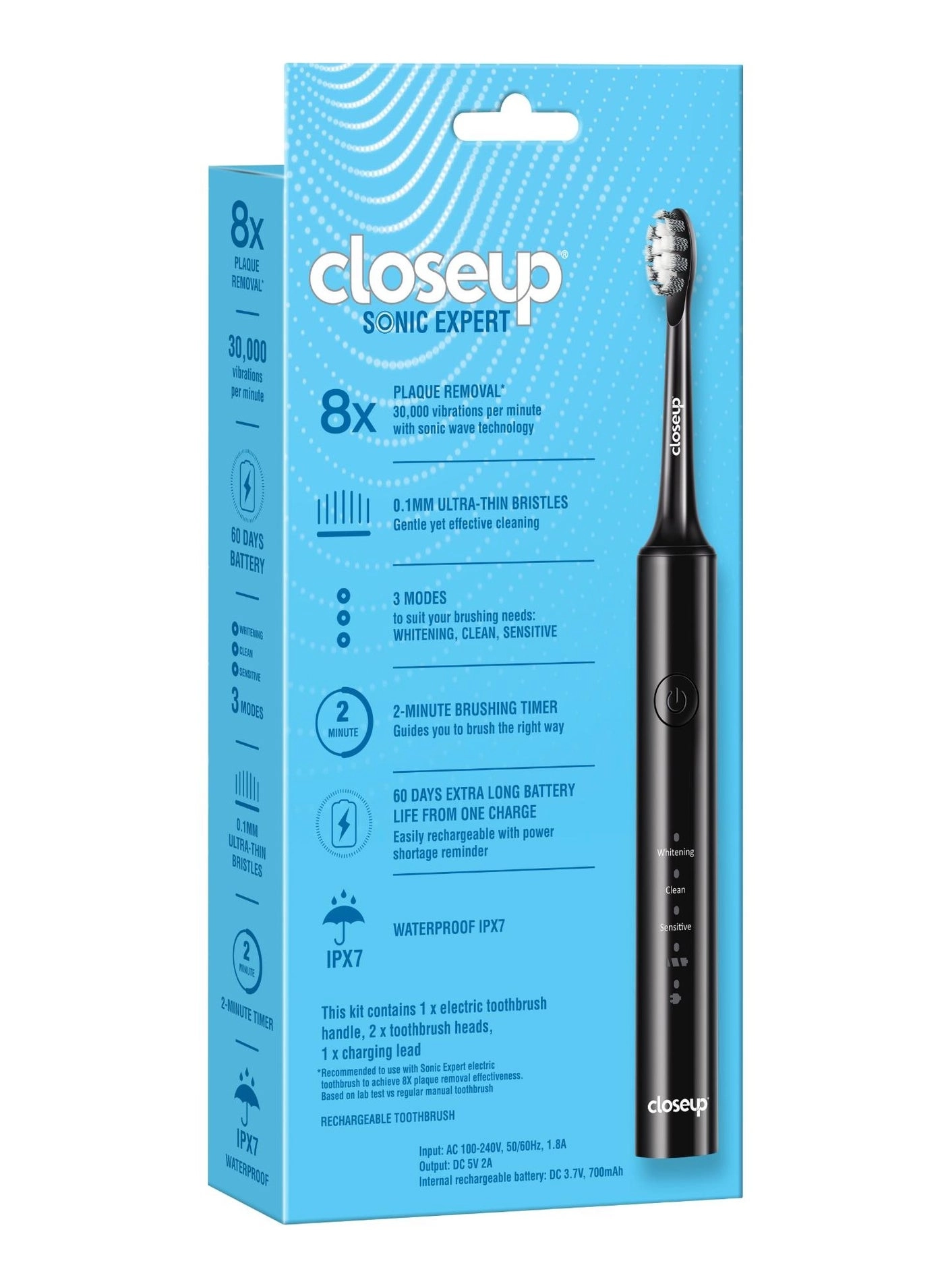 Sonic Expert - Electric Toothbrush Black