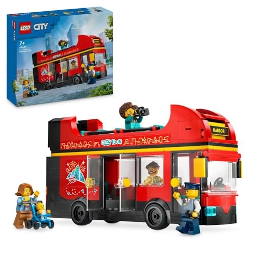 City Double-Decker Sightseeing Bus (60407) - Red 5 minifigures