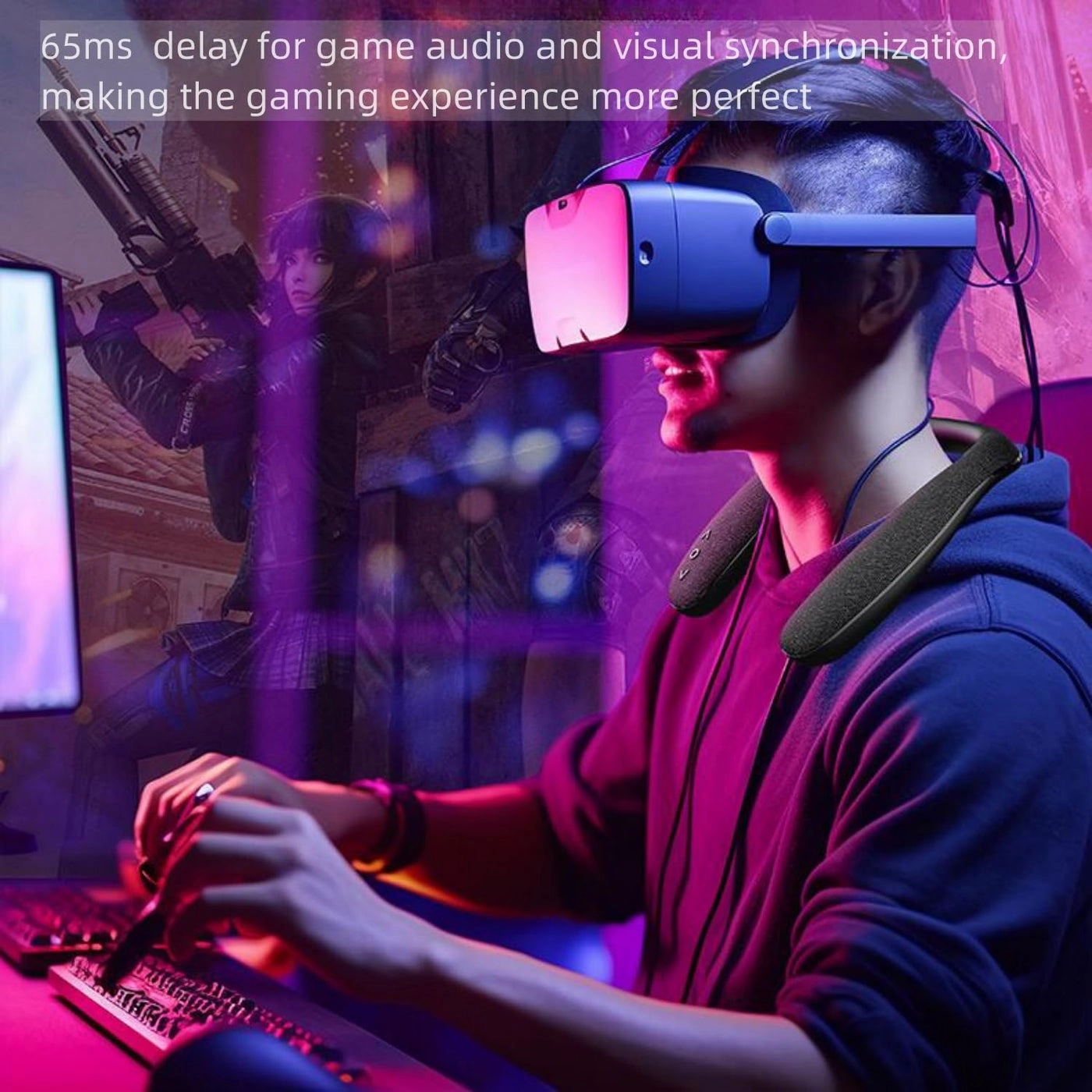 Neckband Speaker Wireless Headphone