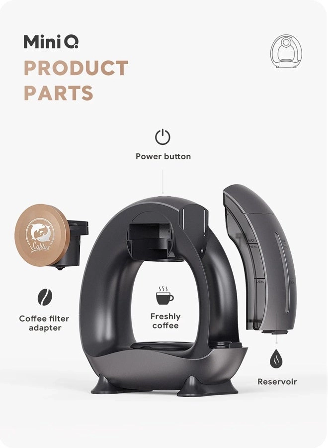 Mini Coffee Brewer - Single Serve One-Touch Automatic Brewing